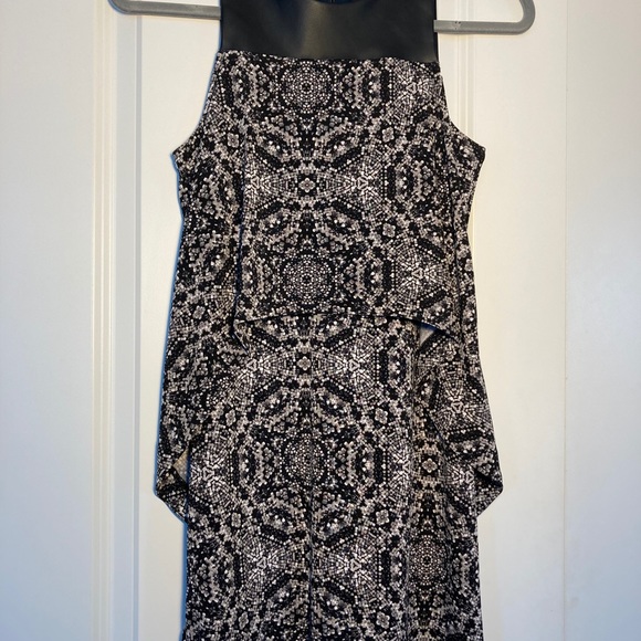 BCBG dress with faux leather top & high-low layer - Picture 8 of 8